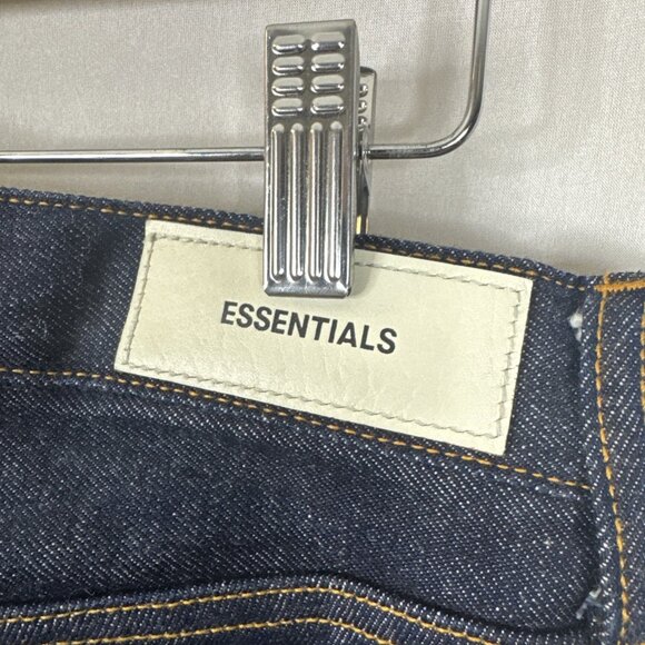 Fear of God Essentials Kurabo Japanese Denim Jeans Raw Indigo Slim 31x32 - Picture 6 of 8